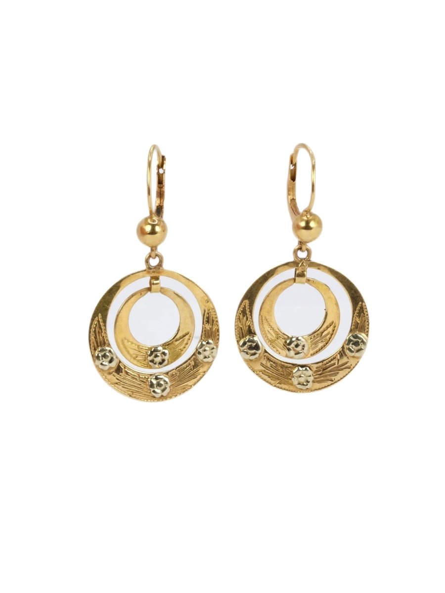 Dormeuses vintage or jaune - Castafiore