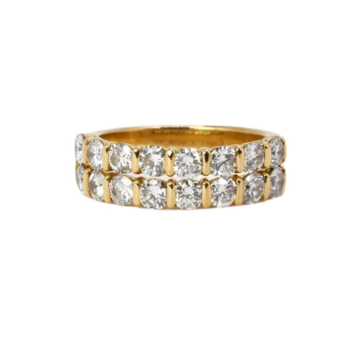 Double alliance or jaune diamants 1,6 ct - Castafiore