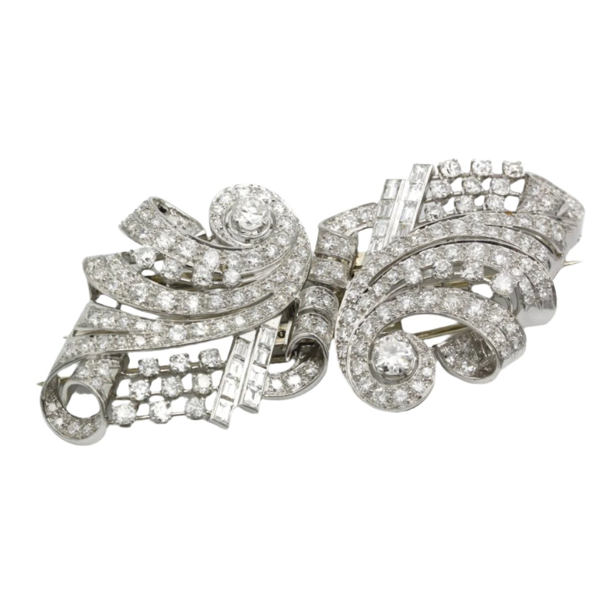 Double Clip - Or, platine & diamants - Castafiore