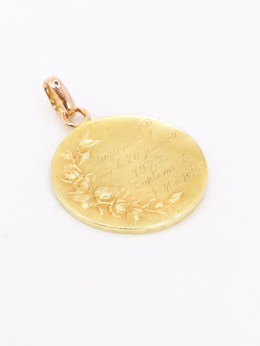 DROPSY Médaille Art Nouveau Sancta Maria or jaune - Castafiore