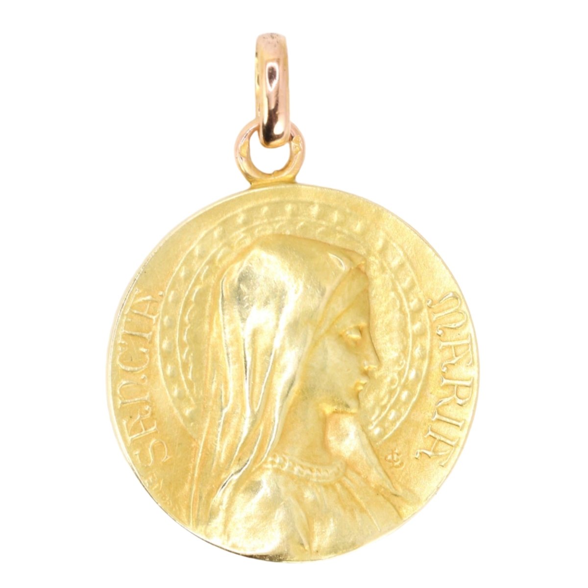 DROPSY Médaille Art Nouveau Sancta Maria or jaune - Castafiore