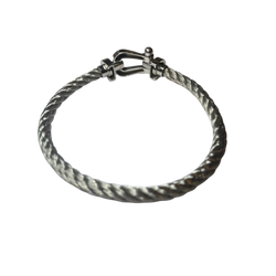 FRED "Force 10" GM Bracelet in White Gold and Steel