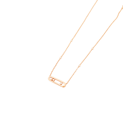 MESSIKA "Baby Move" PM Necklace with Pendant in Rose Gold and Diamonds