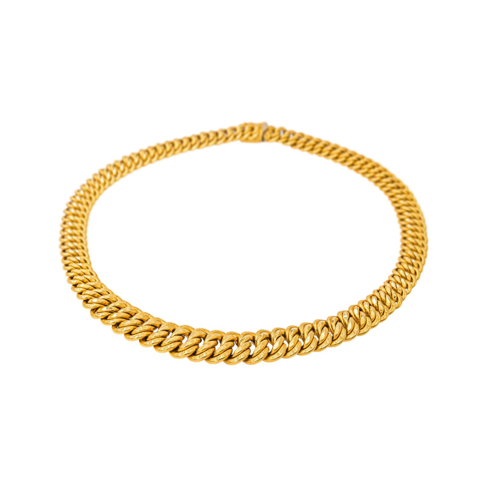 Collier Maille Américaine Or jaune