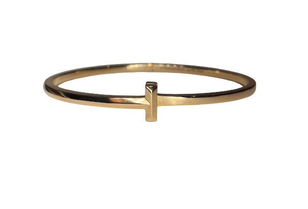 TIFFANY & CO "Tiffany T" Bangle Watch in Rose Gold