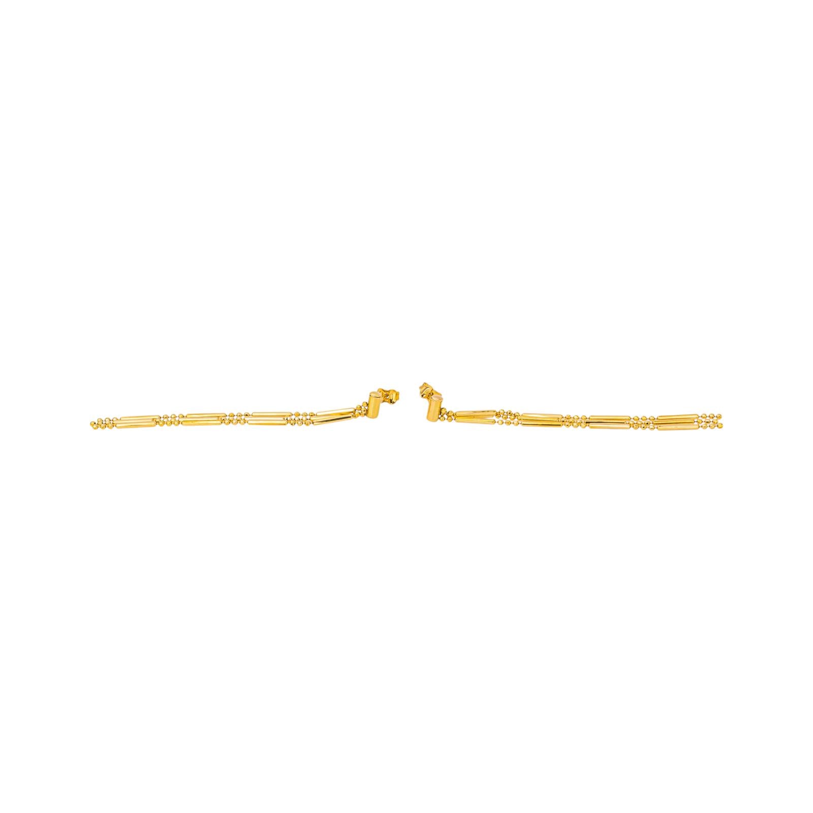 Yellow Gold Drop Earrings