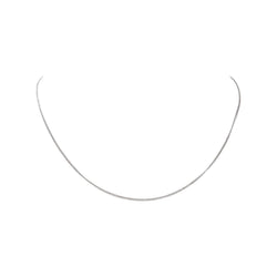 White gold Curb chain necklace