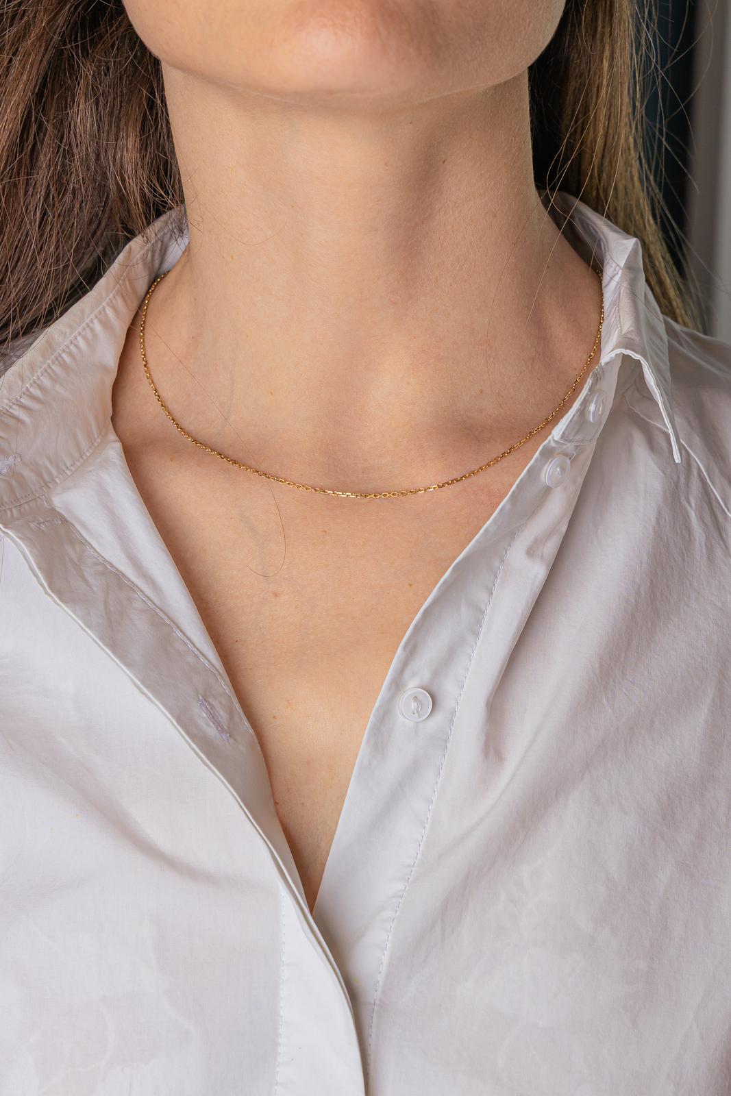 Yellow Gold Forçat Link Necklace