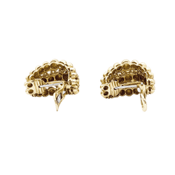 Earrings Boucheron, "Grain de raisin" in yellow gold and diamonds.