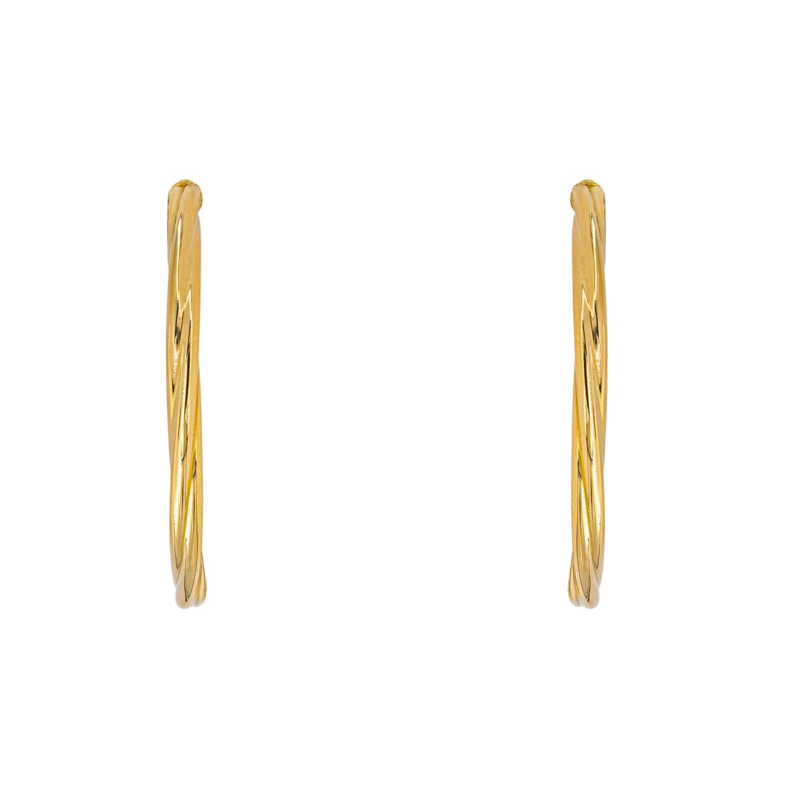 Yellow gold Hoop earrings