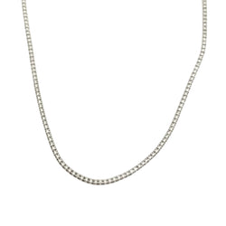 "Rivière" Necklace in White Gold and Diamonds