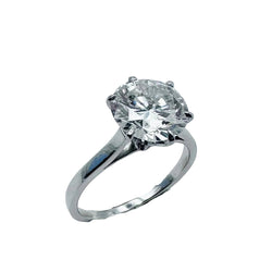 White gold, Platinum and Diamond Solitaire Ring