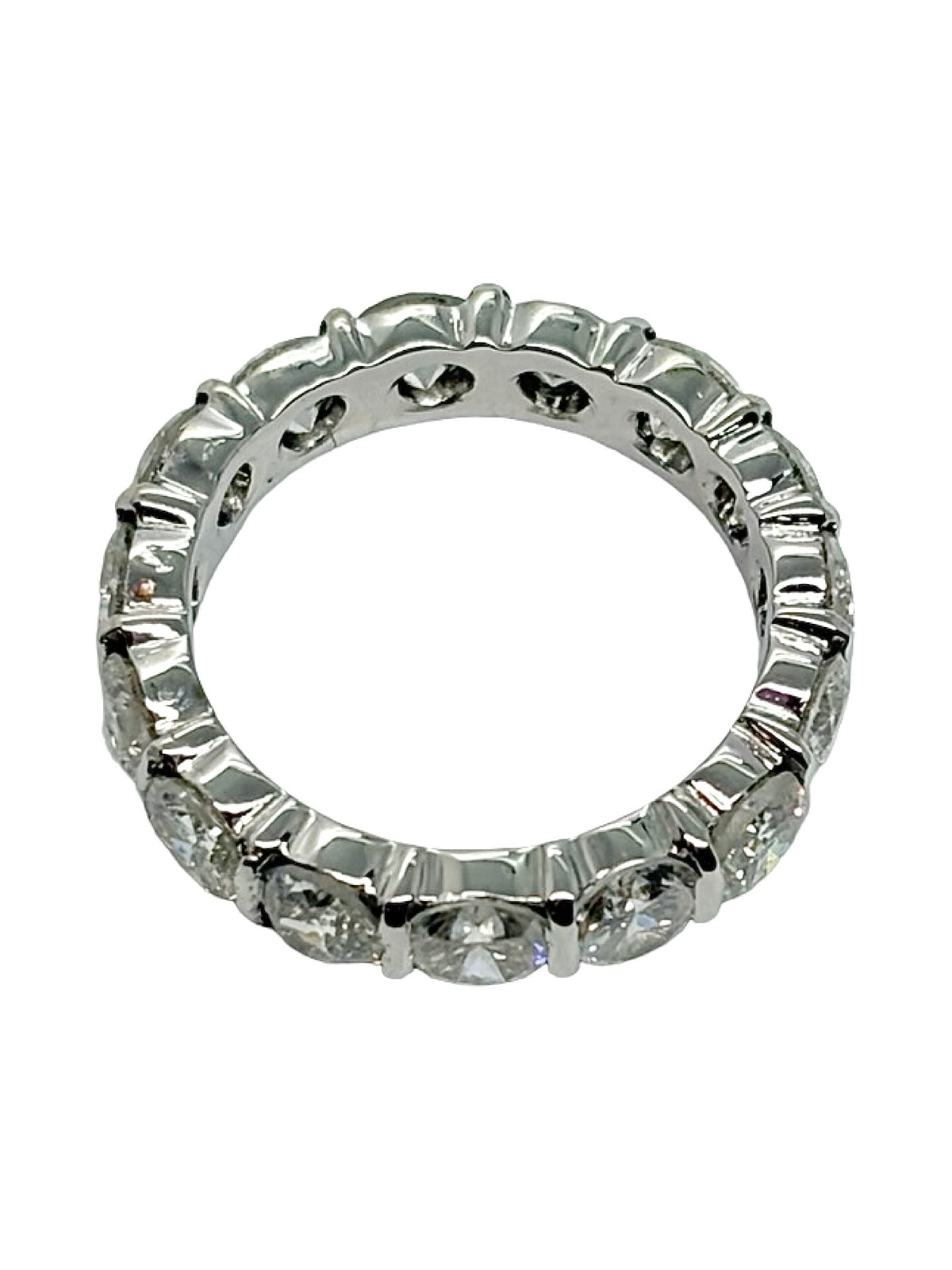 Bague Alliance en or blanc et diamants