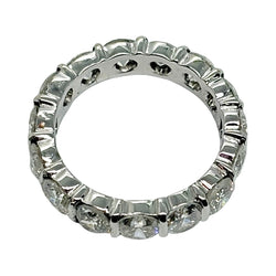 White Gold and Diamond Wedding Band
