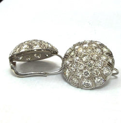 18K white gold earrings with diamonds