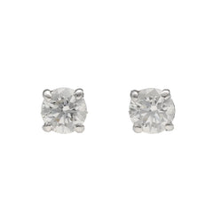 White Gold and Diamond Earrings