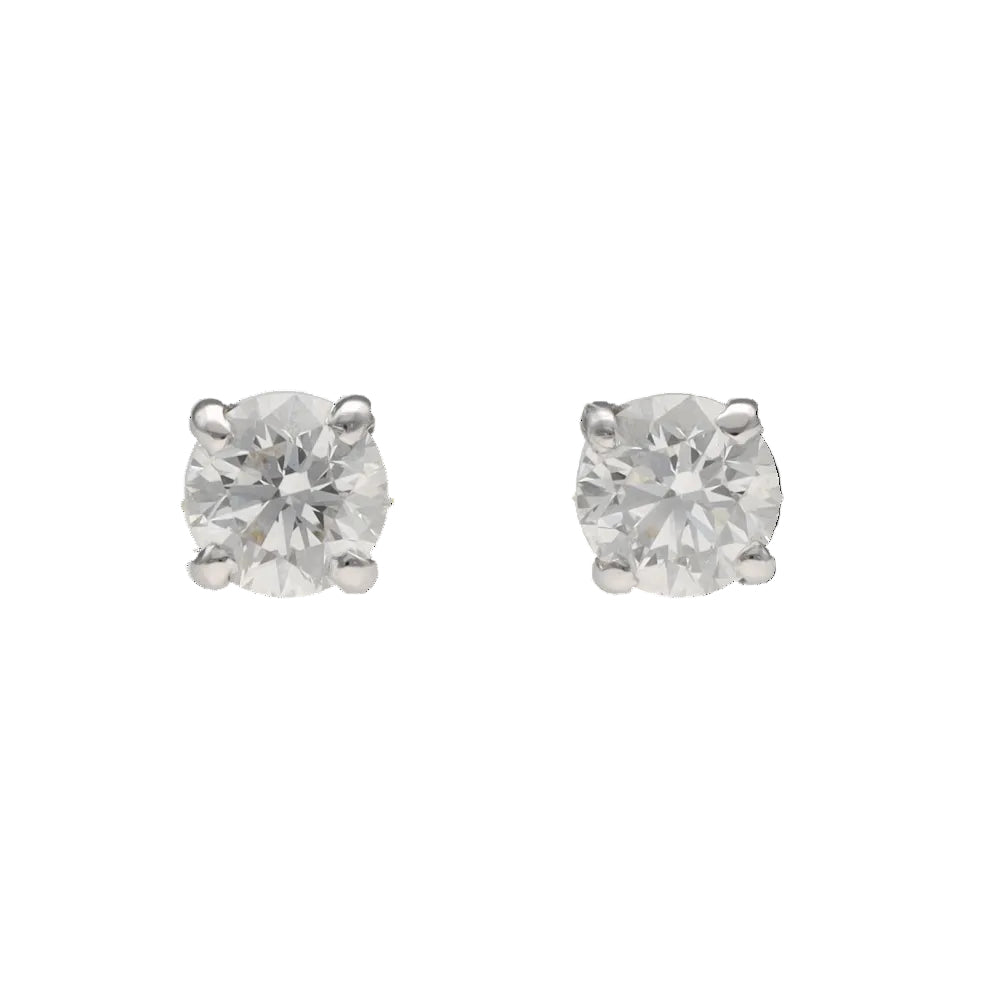 White Gold and Diamond Earrings