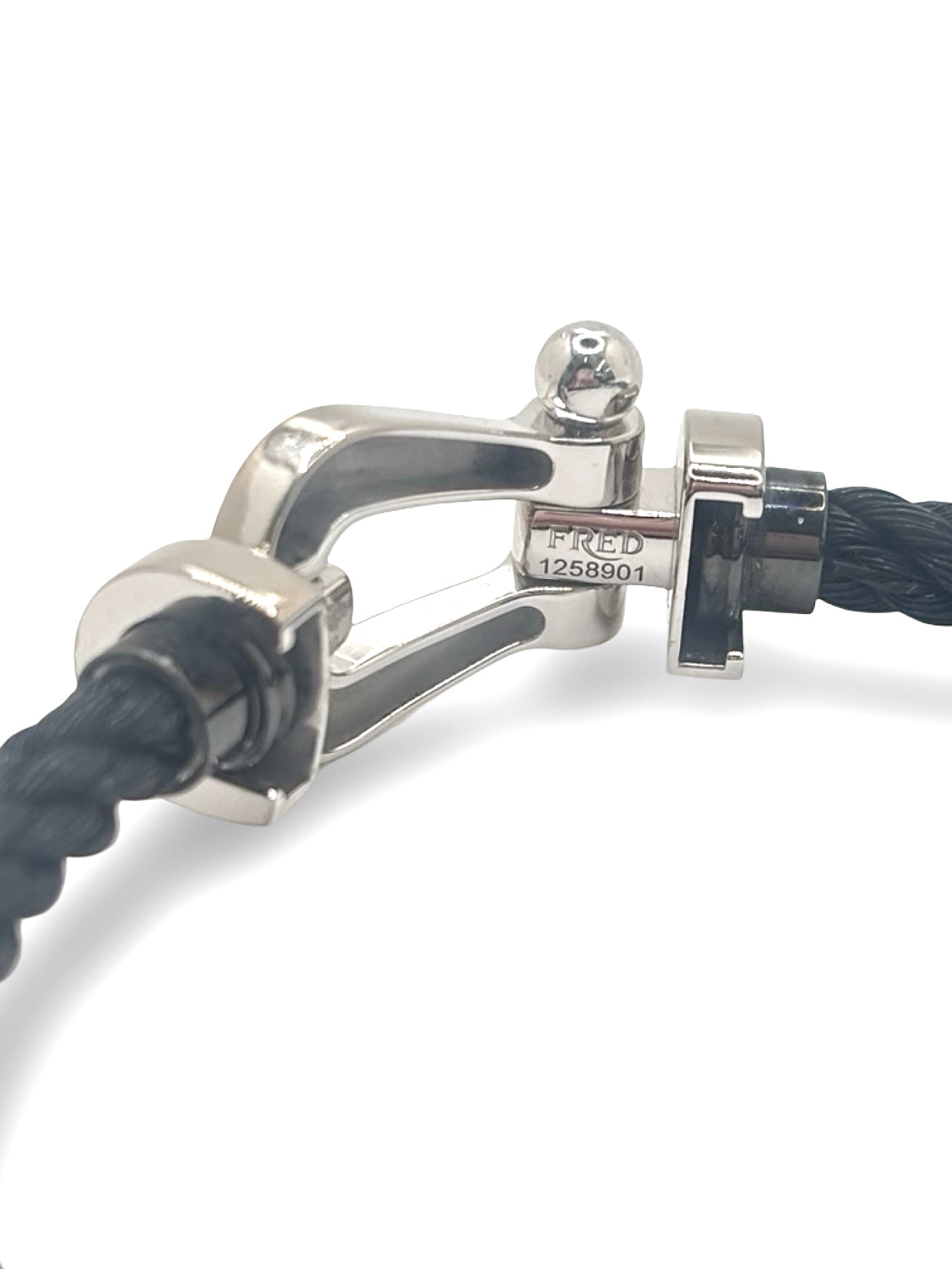 Bracelet Souple FRED Force 10 GM en or blanc