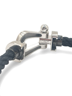 Bracelet FRED "Force 10" GM in white gold