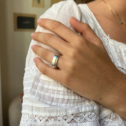 GUCCI Silver Bangle Ring