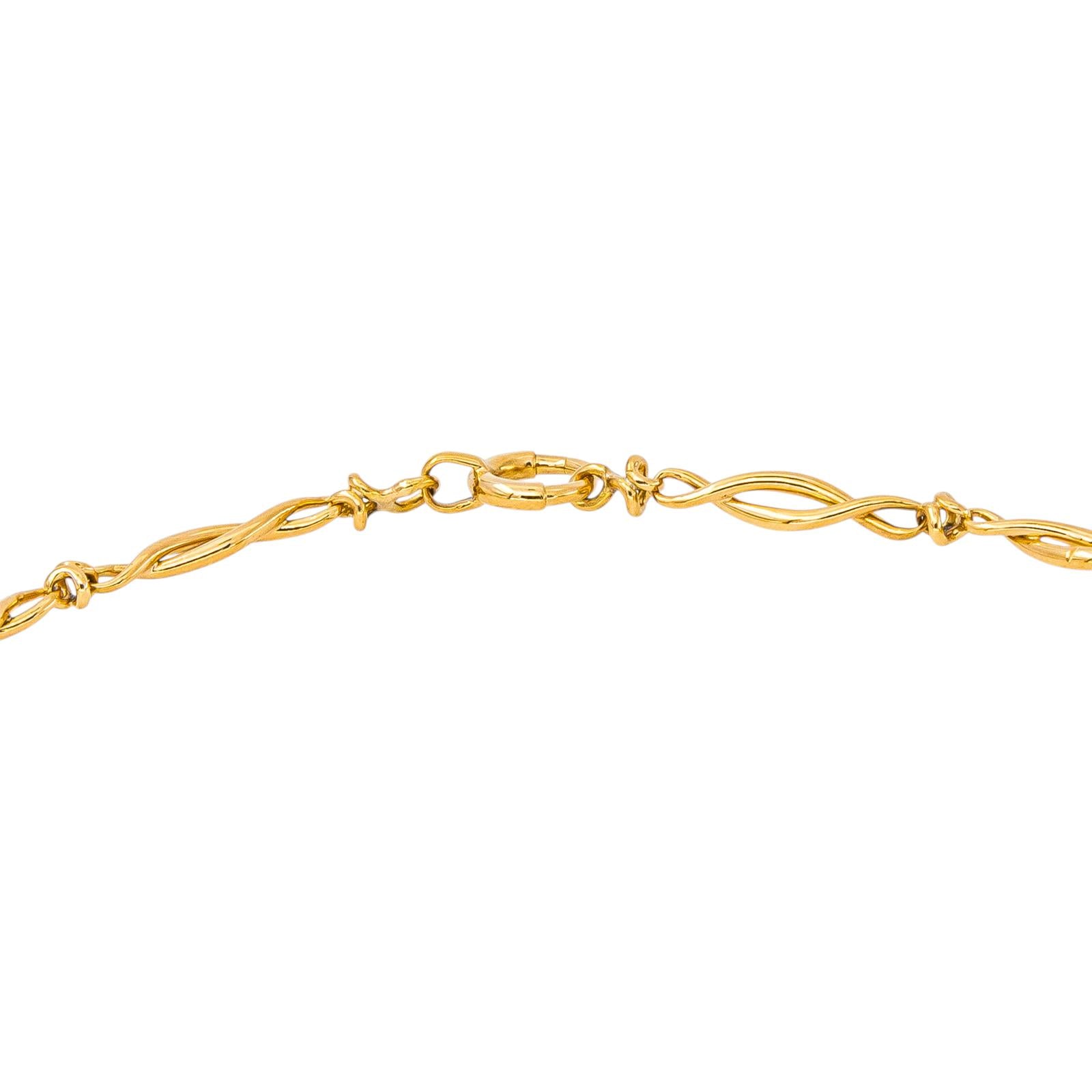 Yellow gold necklace