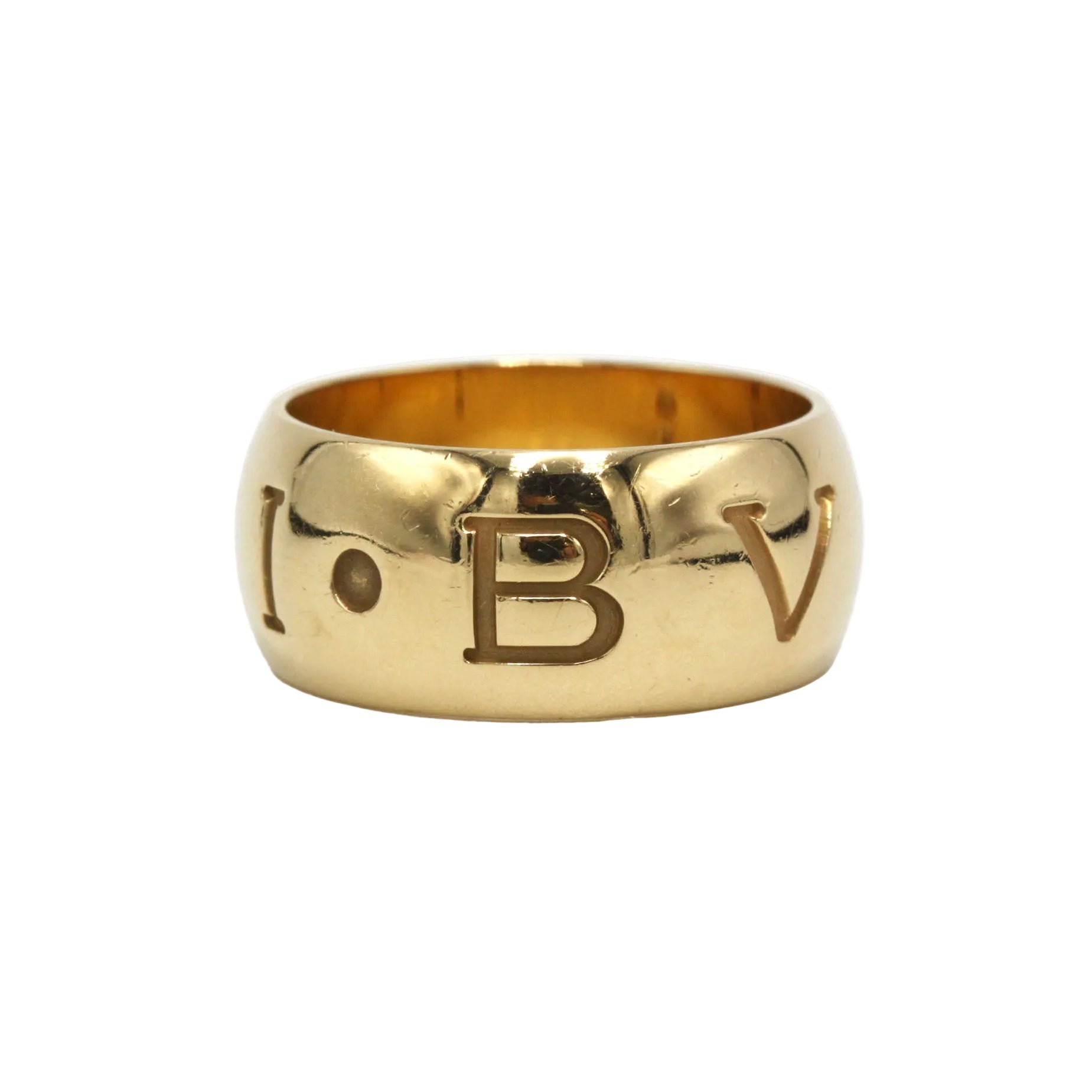 BULGARI "Monologo" Band Ring in Yellow gold