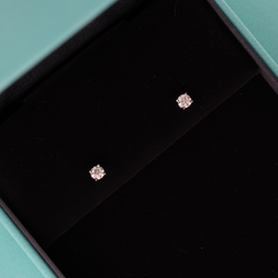 TIFFANY & CO. Stud Earrings in Platinum and Diamonds