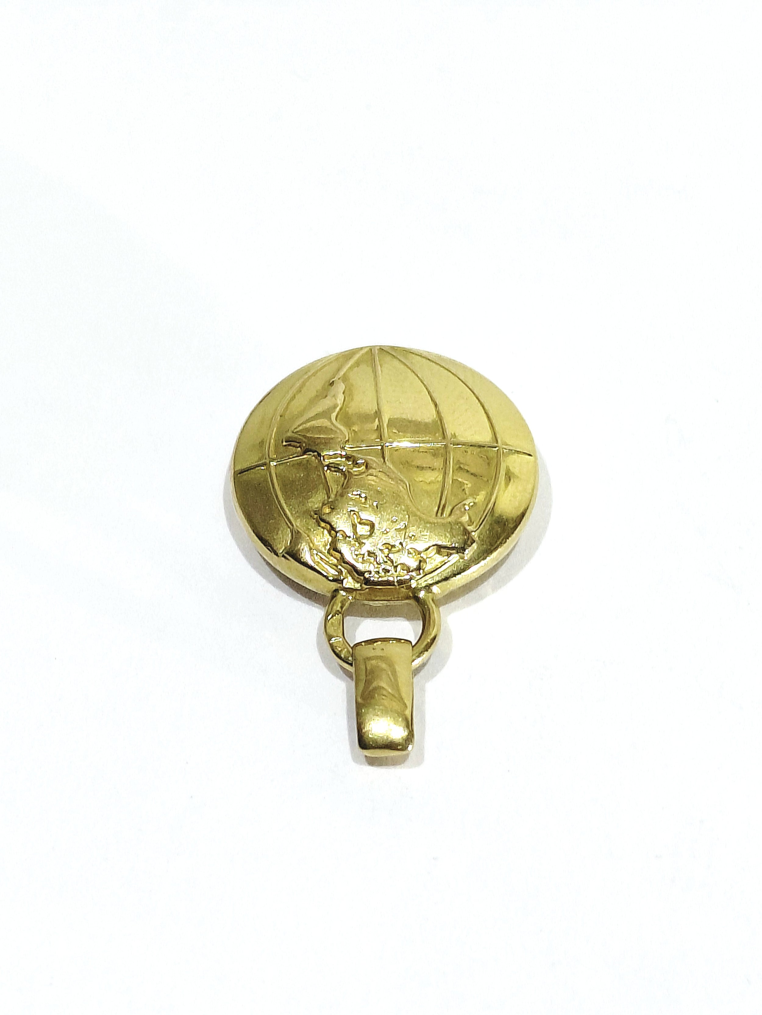 Yellow Gold Globe Pendant