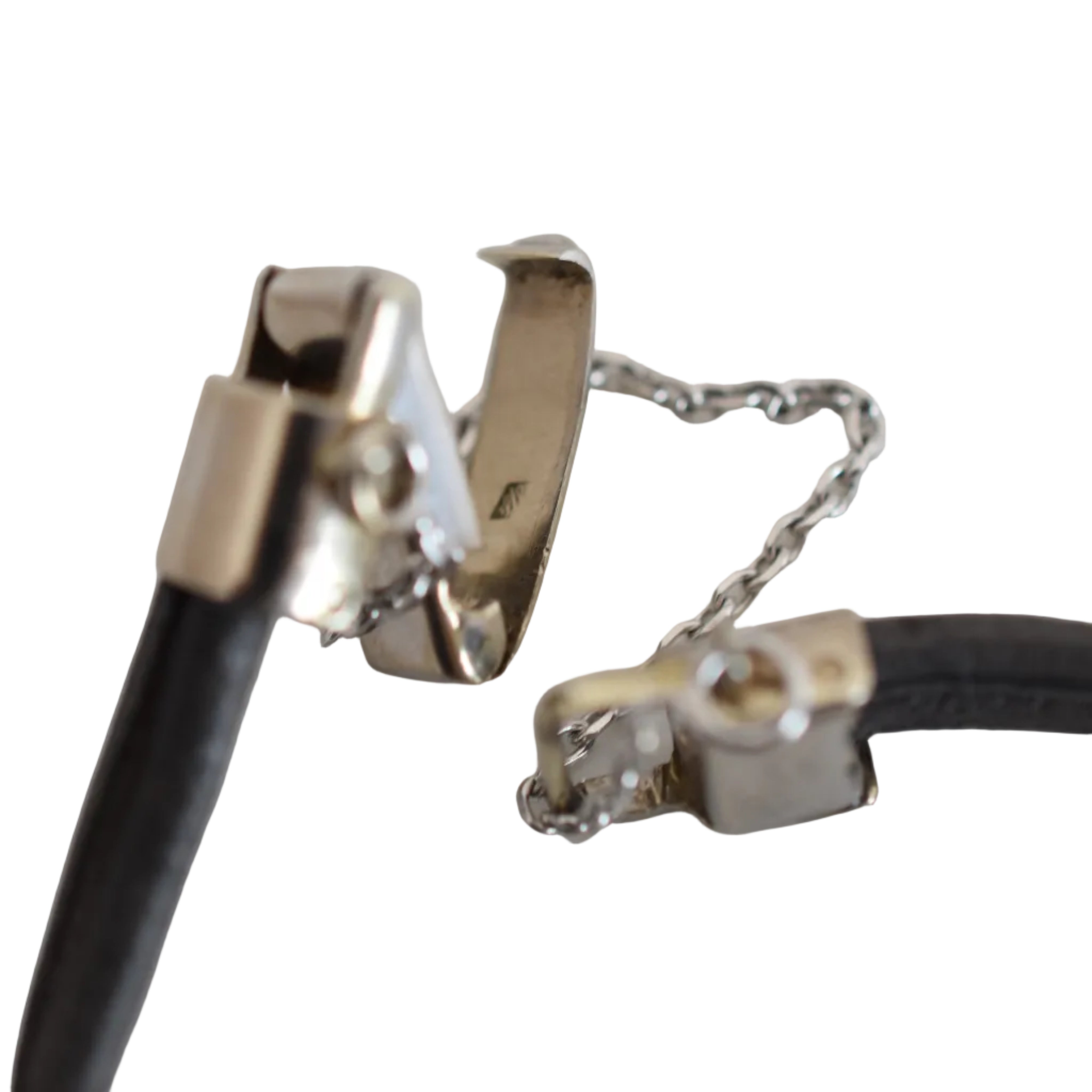 Montre VACHERON CONSTANTIN en or blanc, platine, cuir et diamants