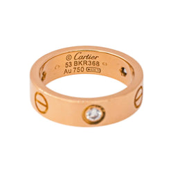 Cartier Bague Love Or rose Diamant