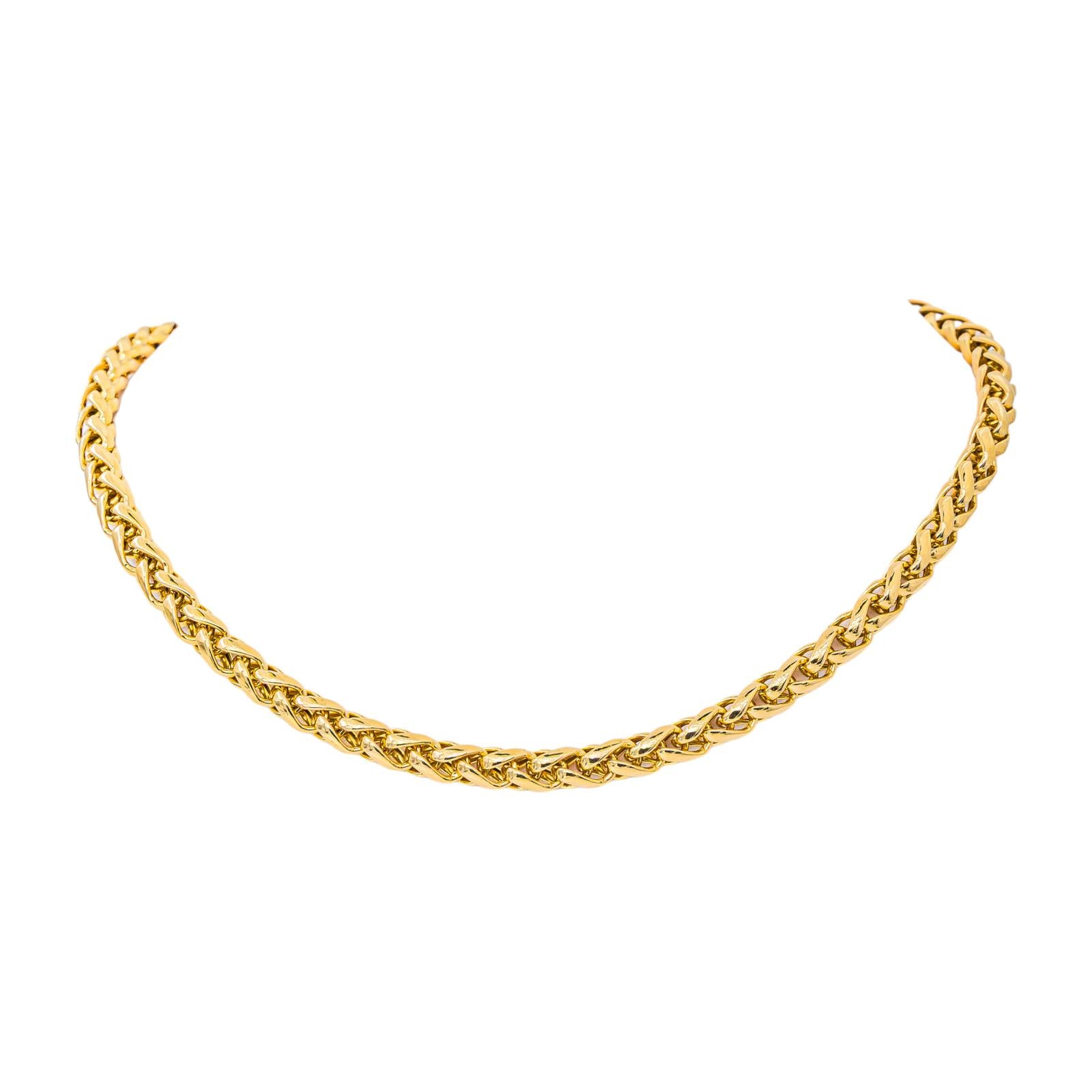 Yellow gold necklace