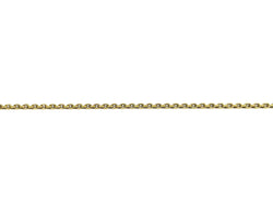 Yellow gold forçat-link chain