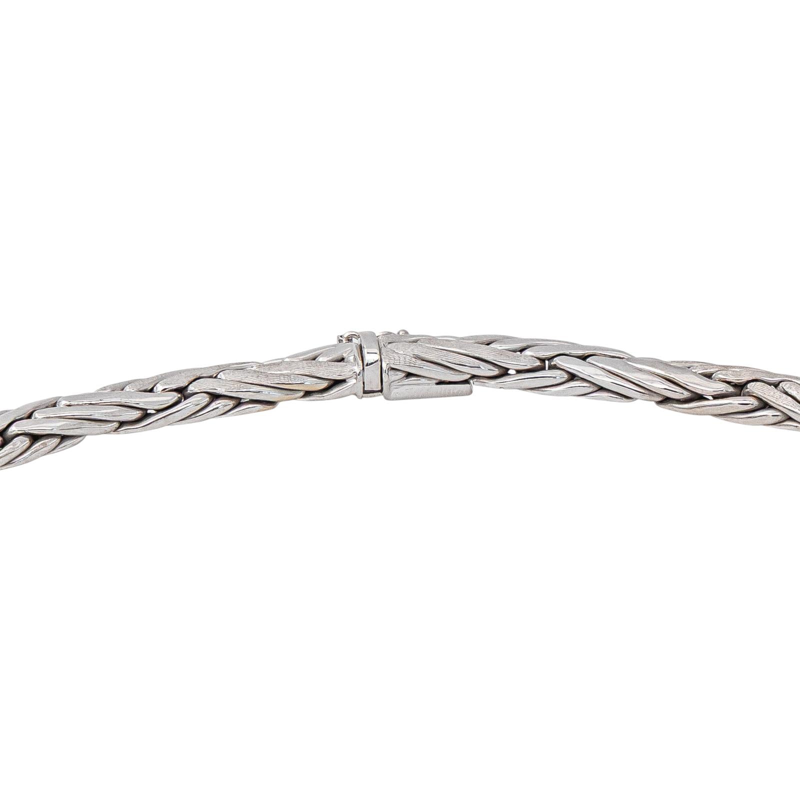 White Gold Link Necklace