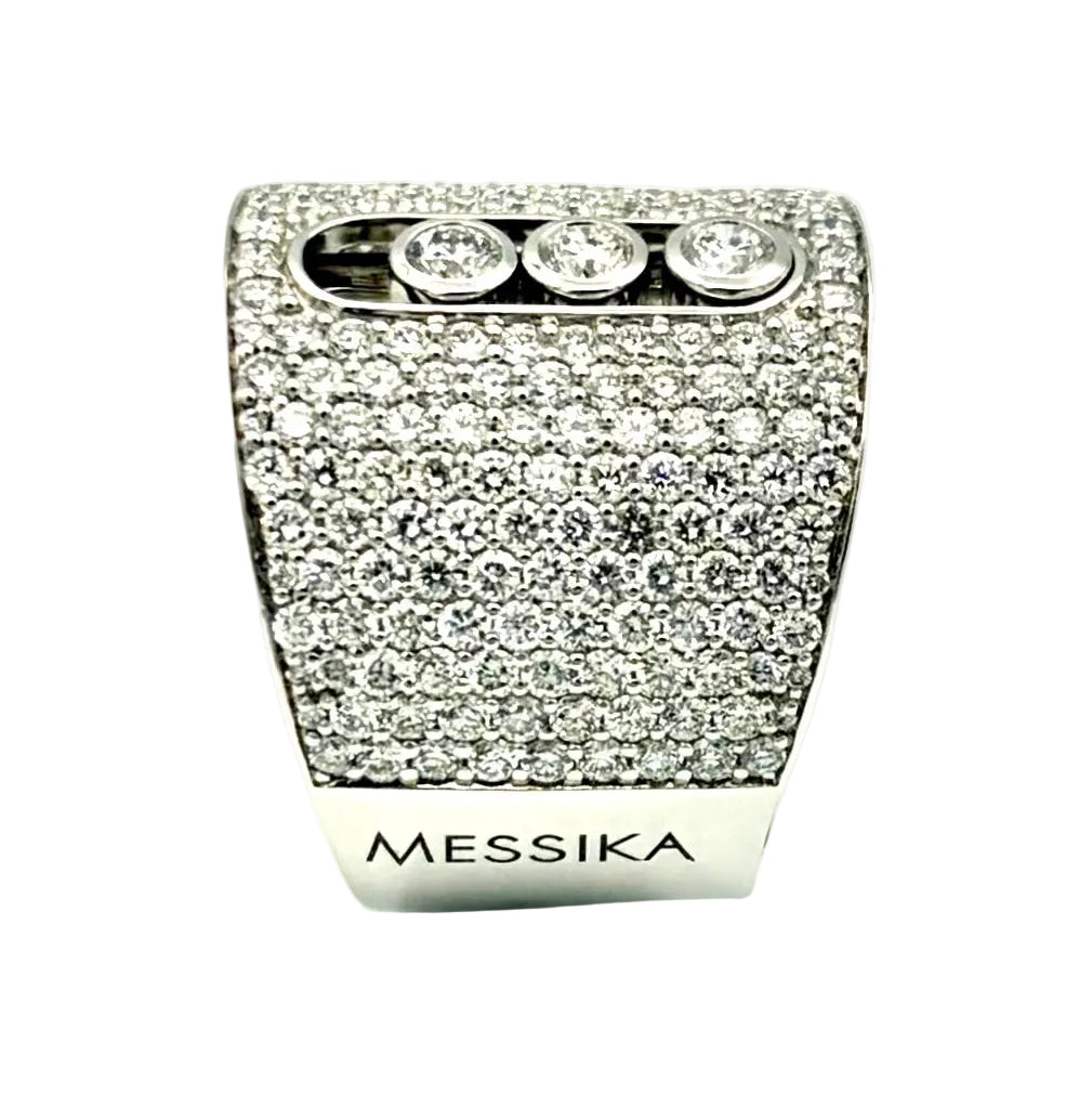 MESSIKA "Move Joaillerie Pave" Ring in white gold and diamonds