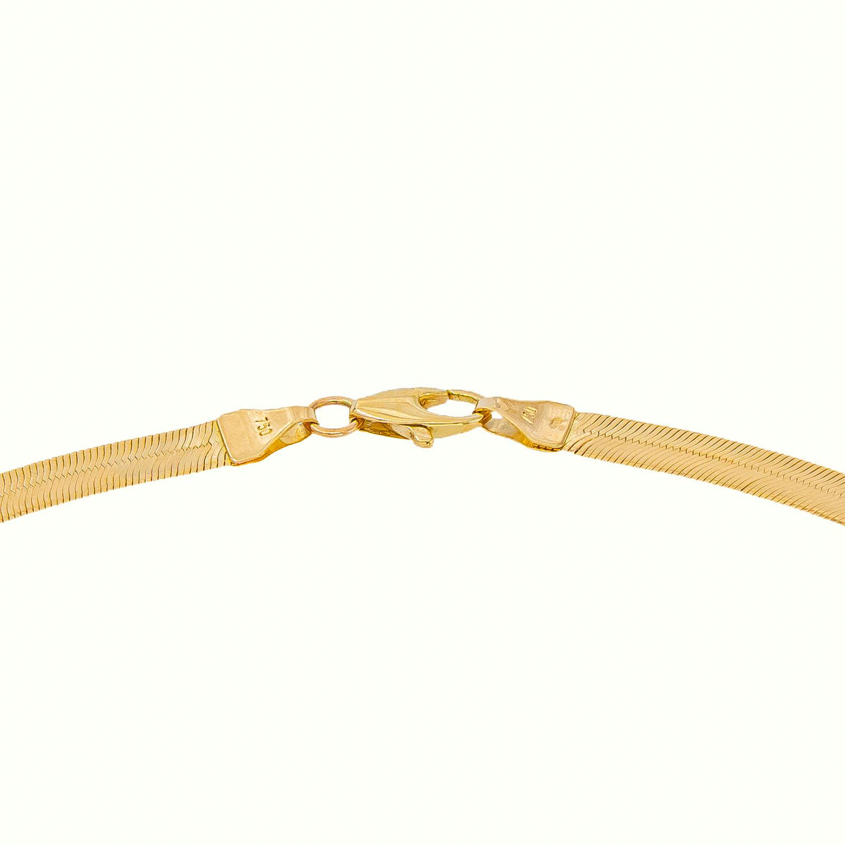 Yellow Gold Mirror-Finish Link Necklace