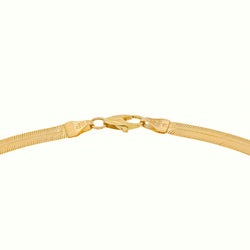 Yellow Gold Mirror-Finish Link Necklace