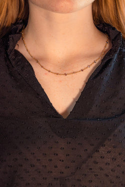 Collier  Or jaune Saphir