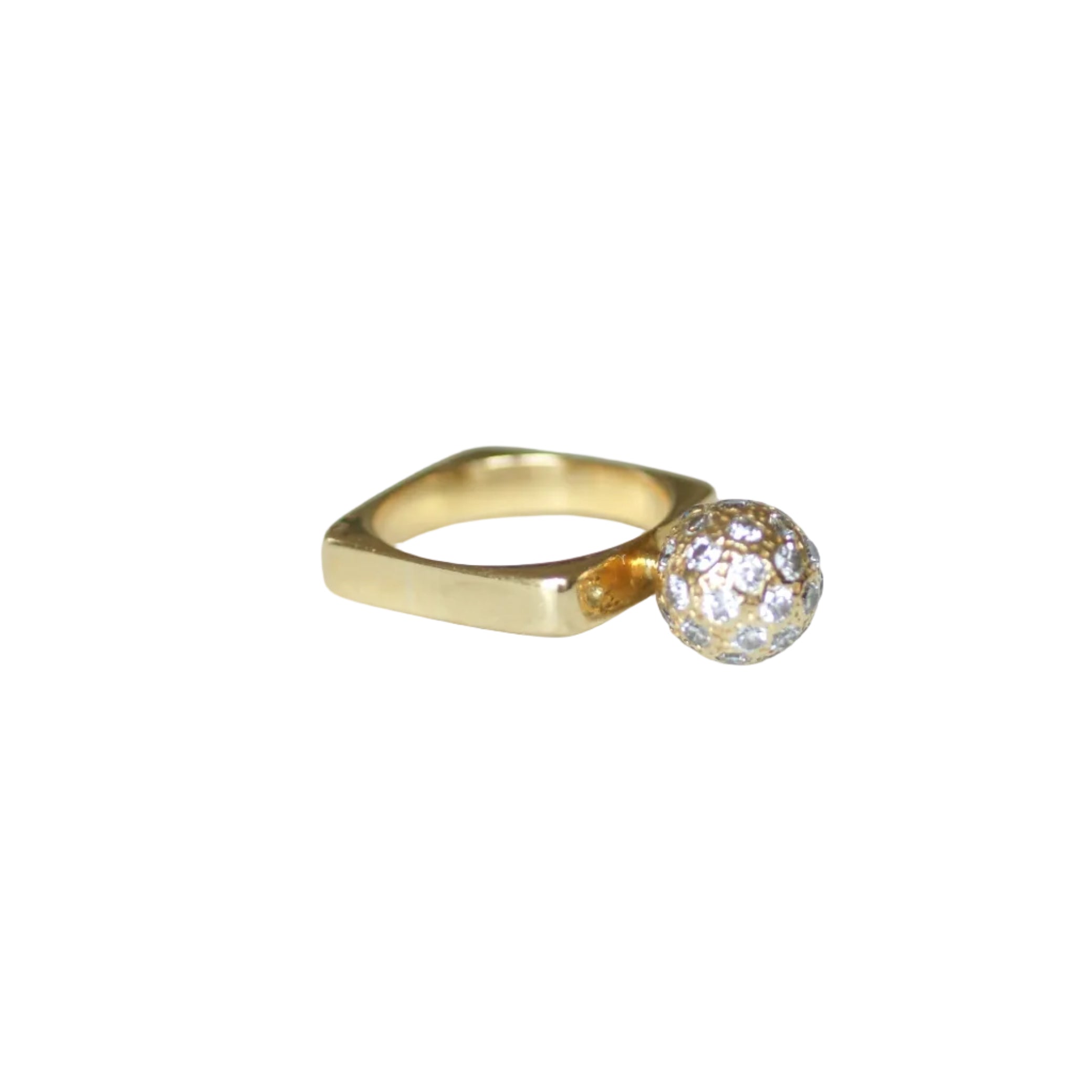 Ring DINH VAN in yellow gold and diamonds