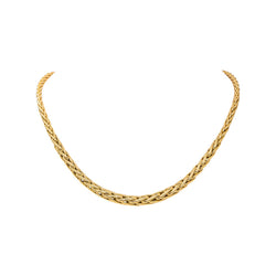 Collier Maille palmier Or jaune