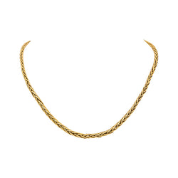 Collier Maille palmier Or jaune
