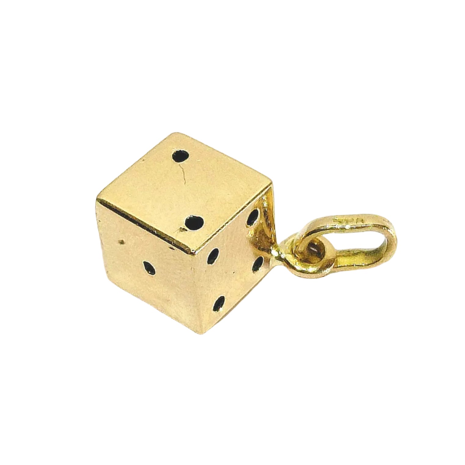 GOLD DICE PENDANT