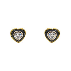 Boucles d'oreilles Puces Or jaune Diamant