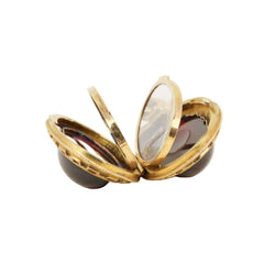Yellow Gold and Garnet Pendant