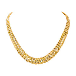 Yellow Gold American Link Necklace