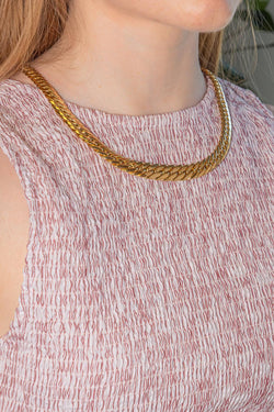 Yellow Gold English Link Necklace