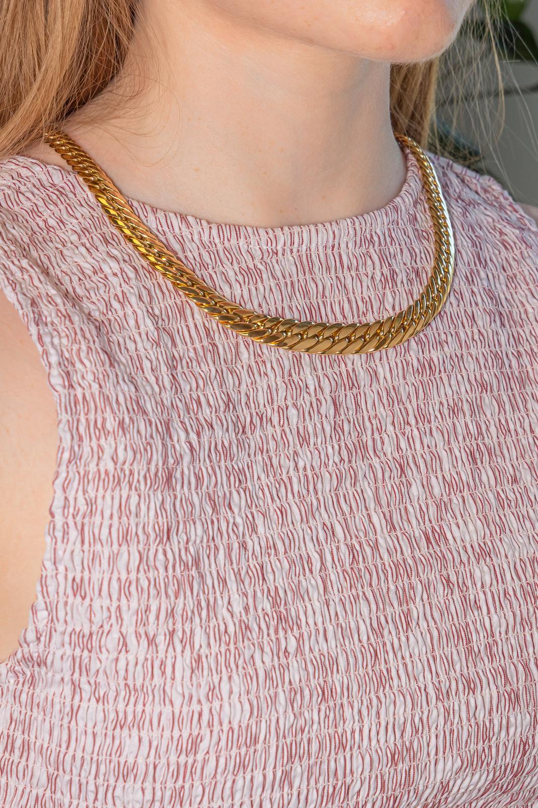 Yellow Gold English Link Necklace