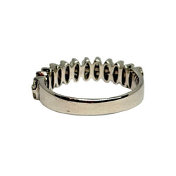 White Gold and Diamond Wedding Band