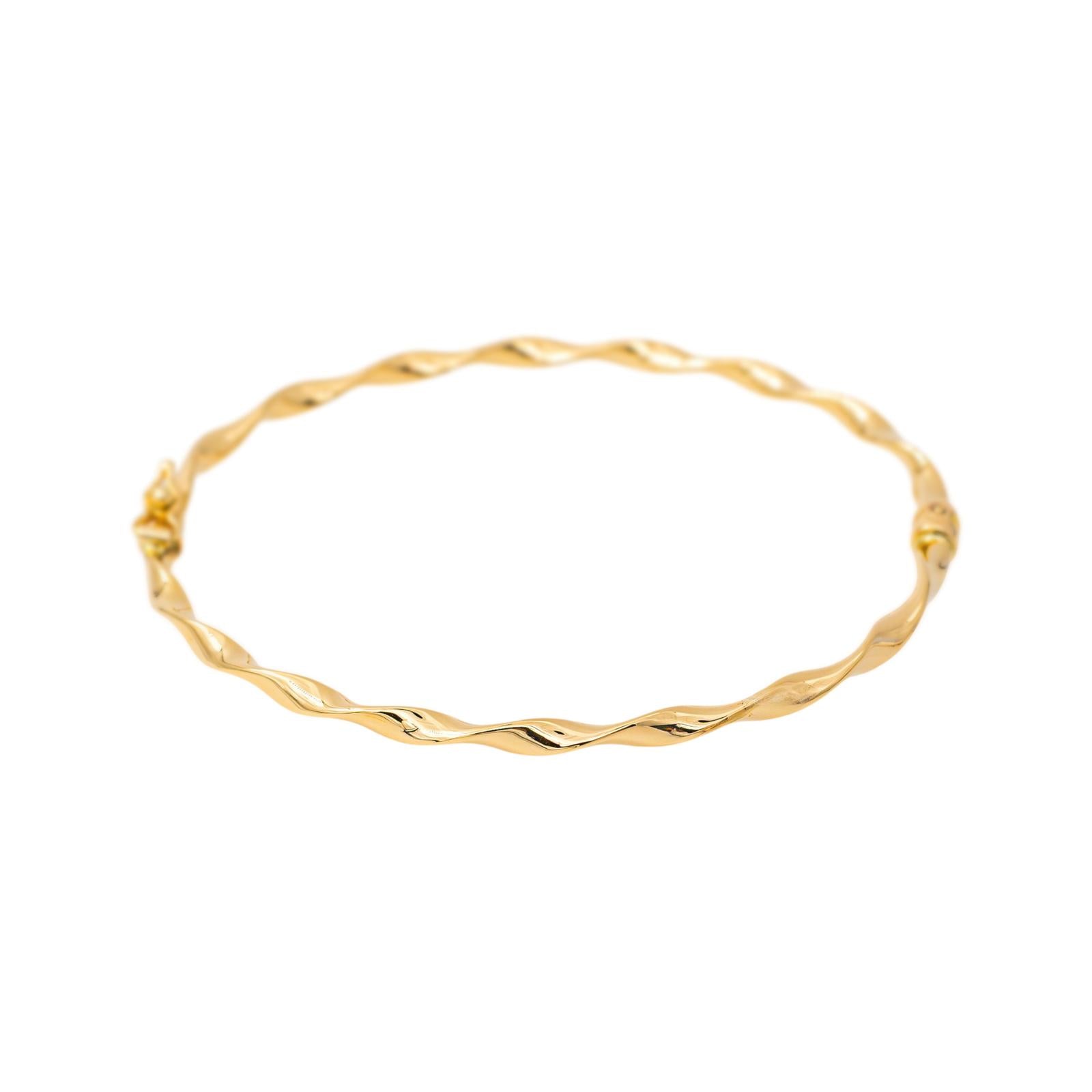 Yellow Gold Bangle Bracelet