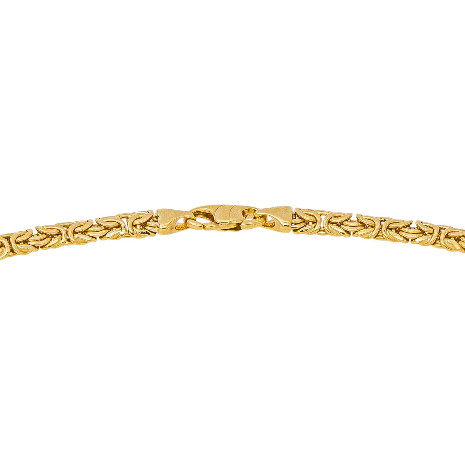 Peruvian Link Necklace in Yellow gold
