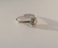Solitaire Ring in White Gold, Platinum, and Diamond